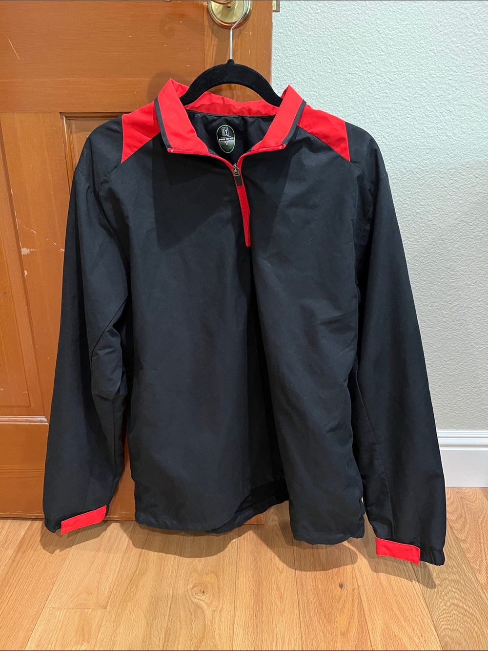 PGA Tour Black Jacket with Red Trim